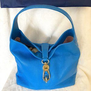 Pebble Grain Small Logo Lock Sac  Sky Blue